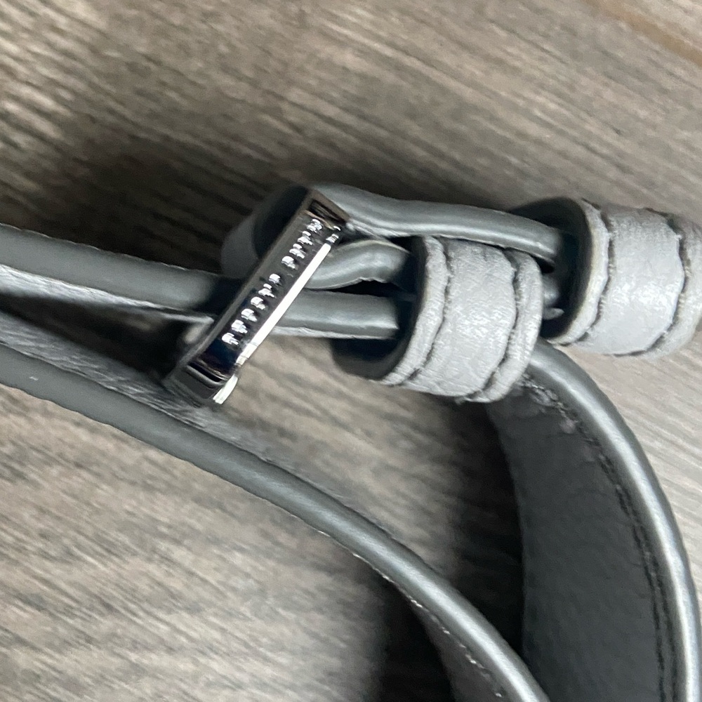 Lock That Leather Light Gray Function Crossbody S… - image 7